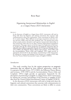 (ELF) Interactions - home roma tre