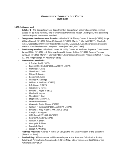 Georgetown Law Center Timeline