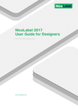 NiceLabel 2017 User Guide for Designers