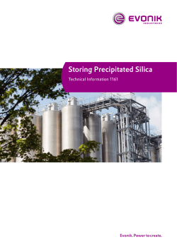 Storing Precipitated Silica