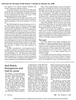 Neil Welch: Entrapment and Trial by Press