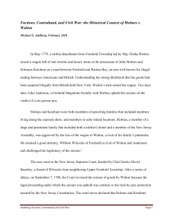 the Historical Context of Holmes v. Walton