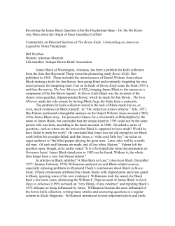 James Black and The Bowie Knife Revisited