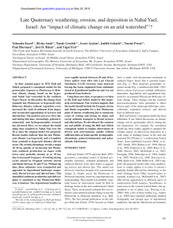 Enzel et al., 2012 - ASU Geomorphology