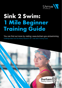 Sink 2 Swim: 1 Mile Beginner Training Guide