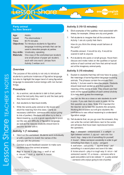 Lesson Share - Onestopenglish