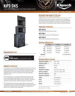 KPT-745 - Klipsch