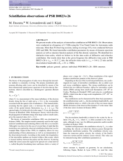 Scintillation observations of PSR B0823+26