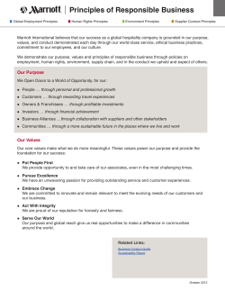 Principles of Responsible Business