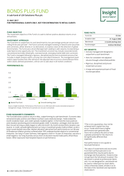 bonds plus fund - Insight Investment