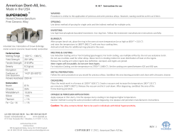 superbond IFU - American Dent-All