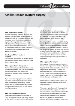 Achilles Tendon Rupture Surgery