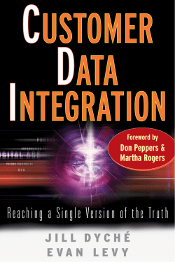 Reaching a Single Version of the Truth