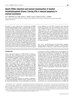 Apo2L/TRAIL induction and nuclear translocation of inositol