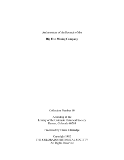 Big Five Mining Company (Mss.00060)
