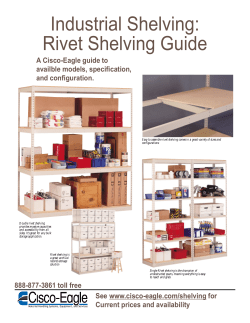 Industrial Shelving: Rivet Shelving Guide - Cisco