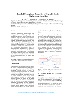 Proof of Concept and Properties of Micro Hydraulic Displacement