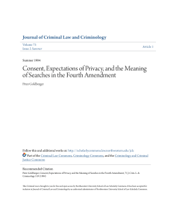 Consent, Expectations of Privacy, and the Meaning of Searches in