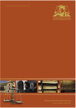 NPA annual report - South African Government