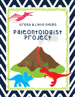 Paleontologist Project