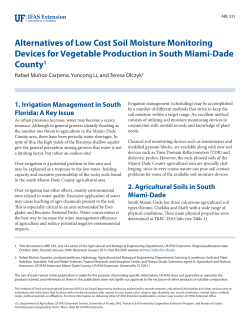 Alternatives of Low Cost Soil Moisture Monitoring Devices for