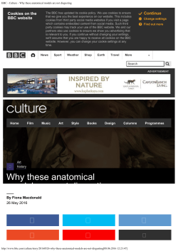 BBC - Culture - Why these anatomical models are not