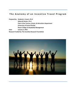 The Anatomy of an Incentive Travel Program