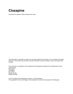 Side effects - Clozapinepluswerkgroep