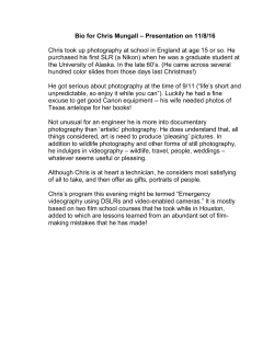 Bio for Chris Mungall &ndash; Presentation on 11/8/16 Chris took up