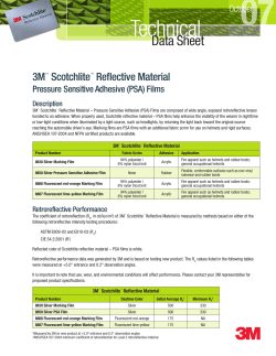 Scotchlite Reflective Material Pressure Sensitive Adhesive Films