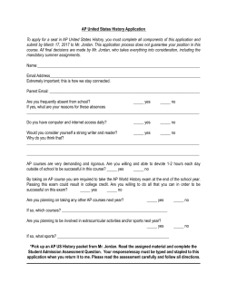 US History 2017-2018 Application Instructions