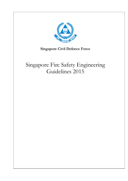 Singapore Fire Safety Engineering Guidelines 2015
