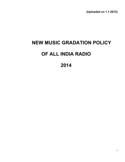 Click here for New Music Gradation Policy of All India Radio 2014