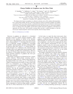Charge Puddles in Graphene near the Dirac Point