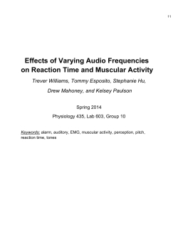 Effects of Varying Audio Frequencies on Reaction Time and