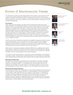 Division of Neuromuscular Disease