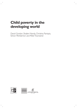 Child poverty in the developing world