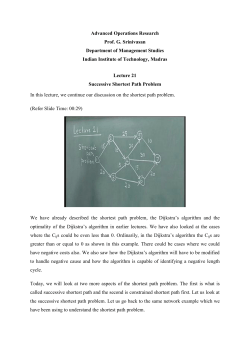 Advanced Operations Research Prof. G. Srinivasan