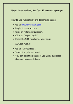 Upper Intermediate, RW Quiz 12 - correct synonym How to use