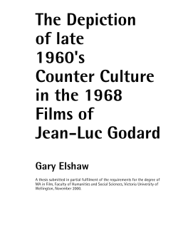 The Depiction of late 1960`s Counter Culture in the 1968 Films of