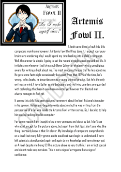 Artemis Fowl II. - Cold Harbour Primary School