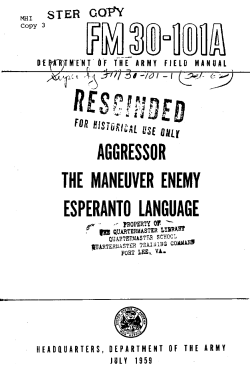 aggressor the maneuver enemy esperanto language