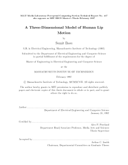 A Three-Dimensional Model of Human Lip Motion