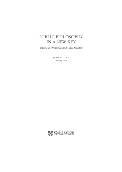 Tully - Political Philosophy as Critical Activity