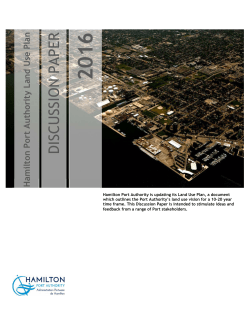 HPA Land Use Plan Discussion Paper