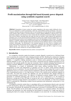 Profit maximization through bid based dynamic power dispatch