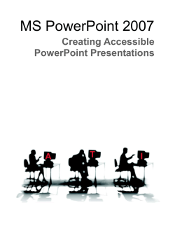 PowerPoint 2007 Training Guidelines