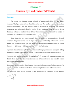 Human Eye and Colourful World