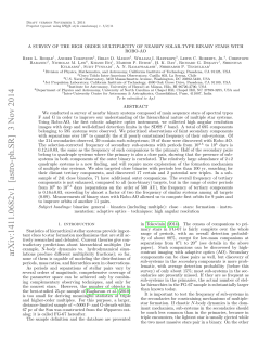 A Survey of the High Order Multiplicity of Nearby Solar