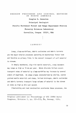 erosion processes and control methods in north america